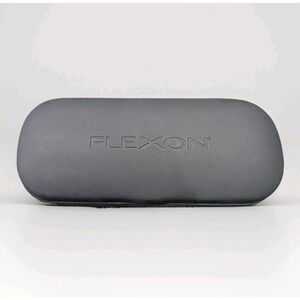 Genuine Flexon Designer Eyeglass Sunglass Hard Shell Case Dark Blue / Charcoal